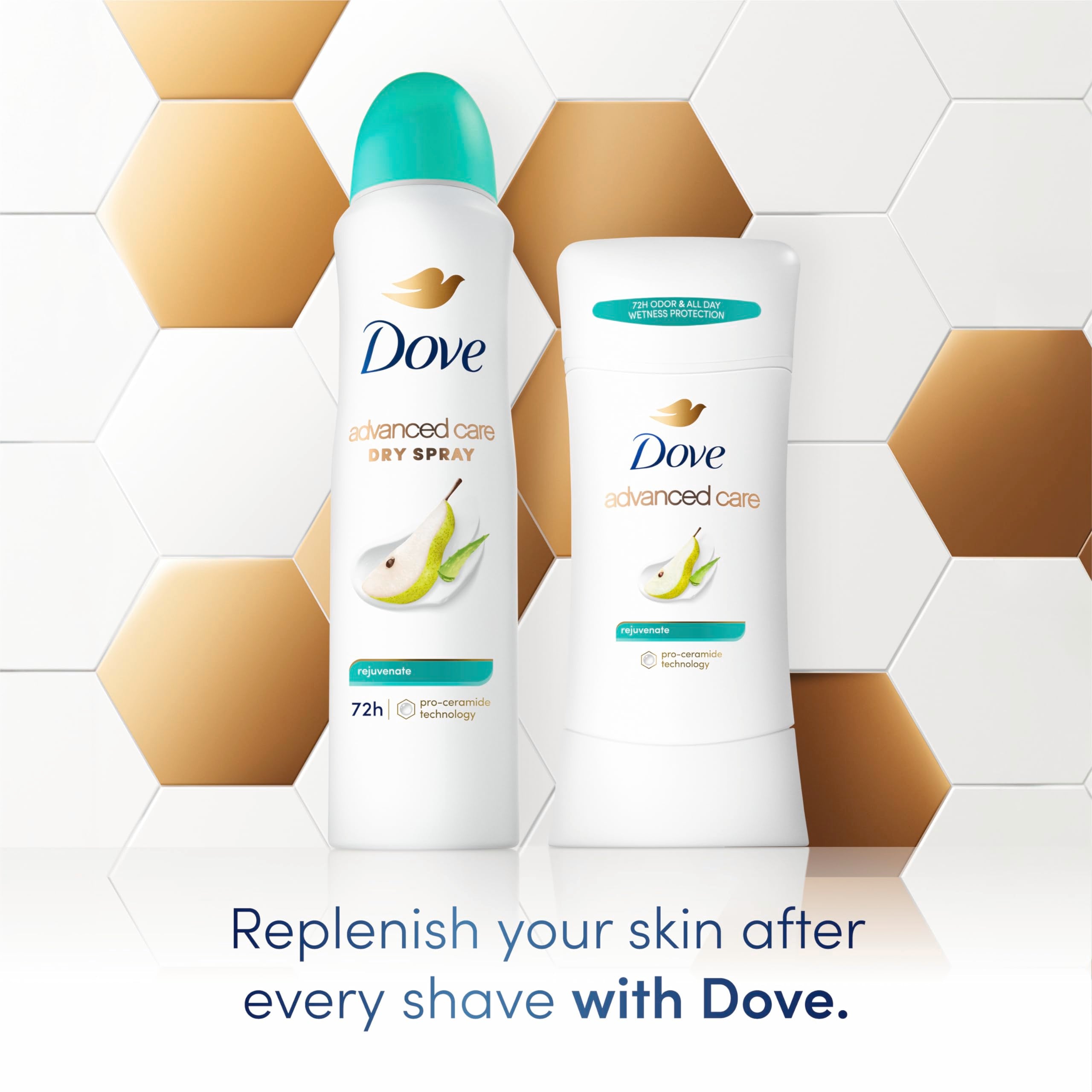 Dove Advanced Care Rejuvenate daily-use stick offers 72-hour protection