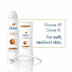 Dove Advanced Care Shea Butter fragrance close-up emphasizing vanilla and peach notes