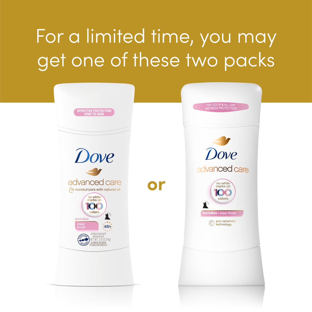 Dove Advanced Care stick gliding on underarm for comfortable protection