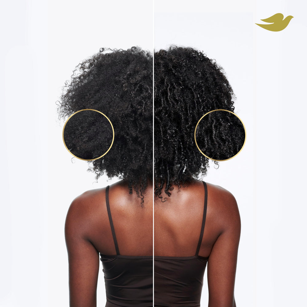 Dove Amino Serum with Jojoba Oil nourishes curls from within.