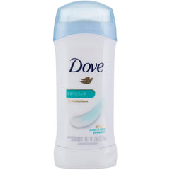 Dove unscented antiperspirant bottle for sensitive skin offers gentle, all-day protection