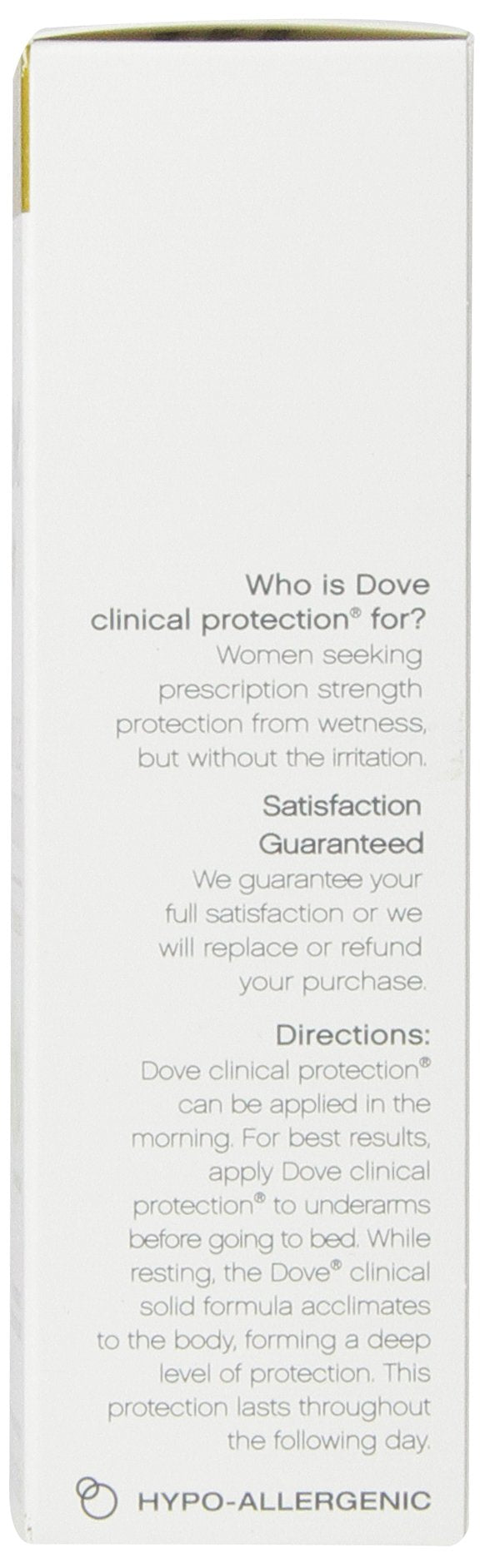 Aplicación suave de Dove Desodorante Esenciales Refrescantes para axilas cuidadas.