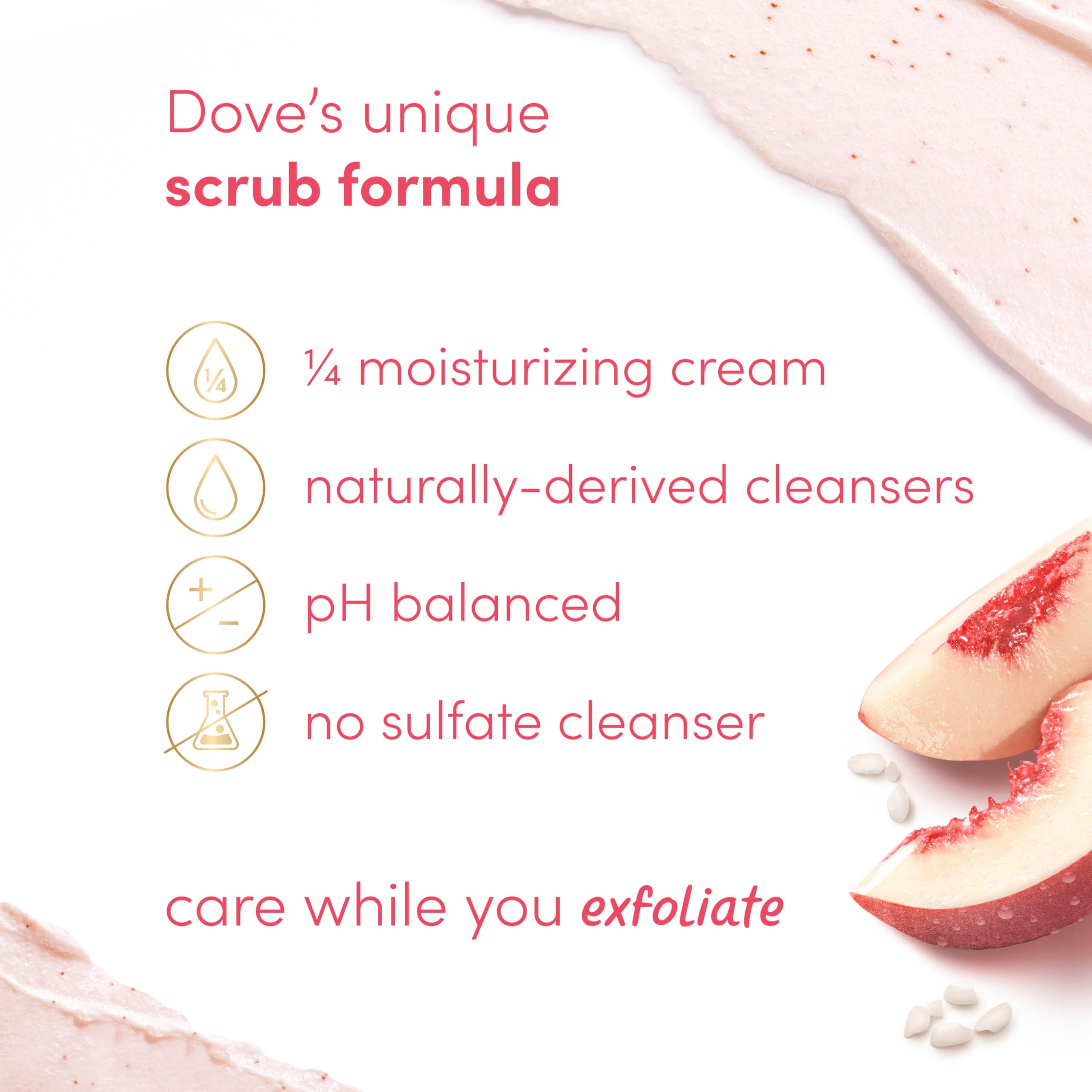 Dove Aplicación Masaje Circular: masaje suave para exfoliar durante la ducha