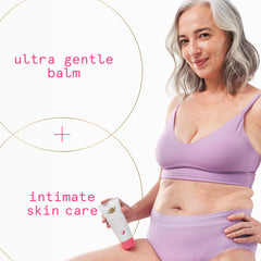 Dove bálsamo con manteca de mango para nutrición de la piel íntima.