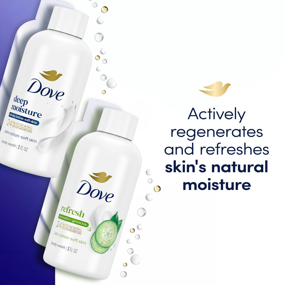 Dove Bano Cuerpo Lipidos y glicerina para nutrición suave.
