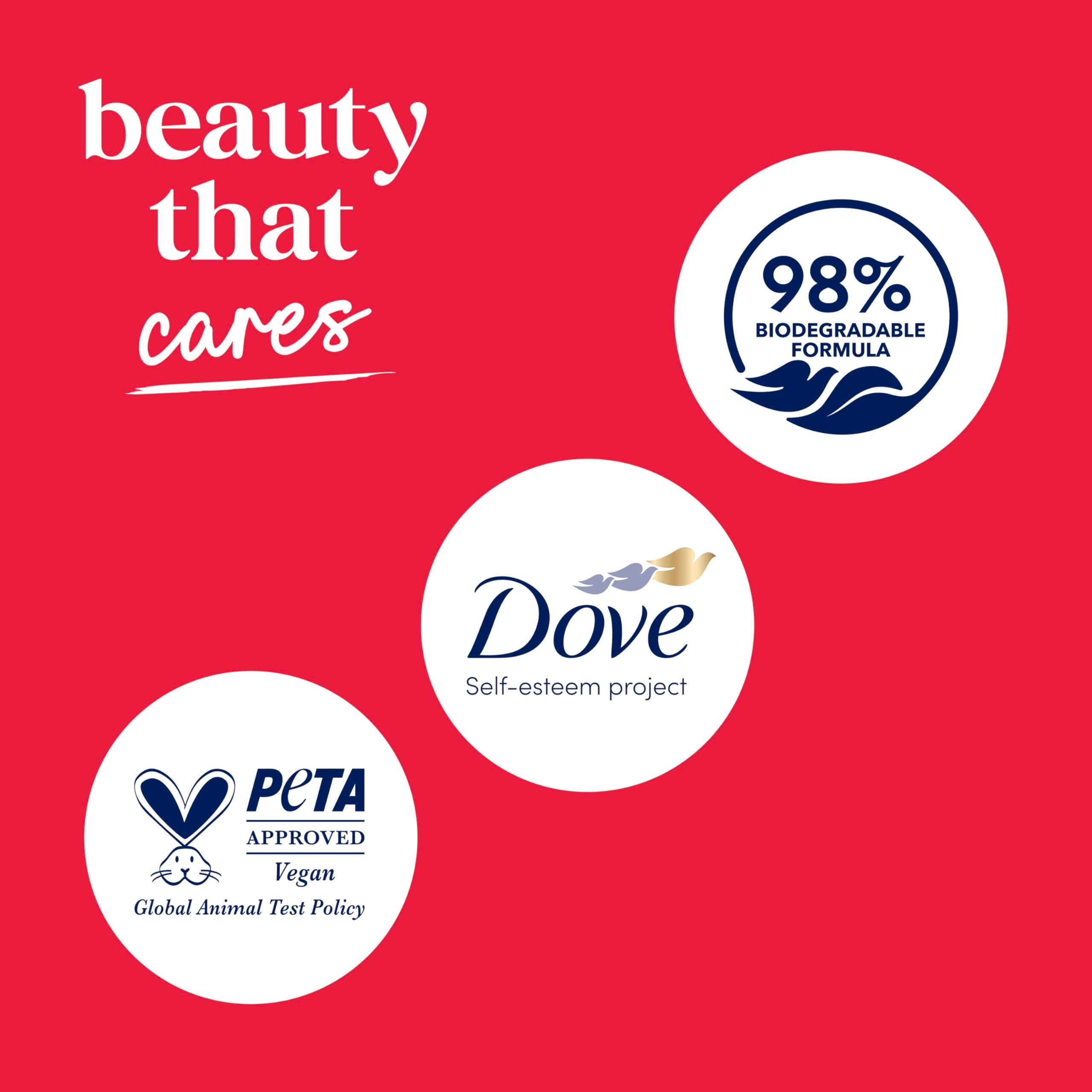Dove gel con microgotas renovadoras 24h, piel nutrida.