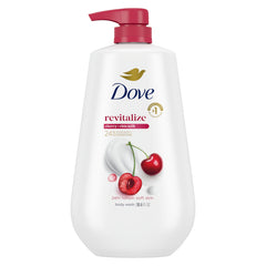 Dove gel de ducha Revitalizante con cereza y chía, piel suave.
