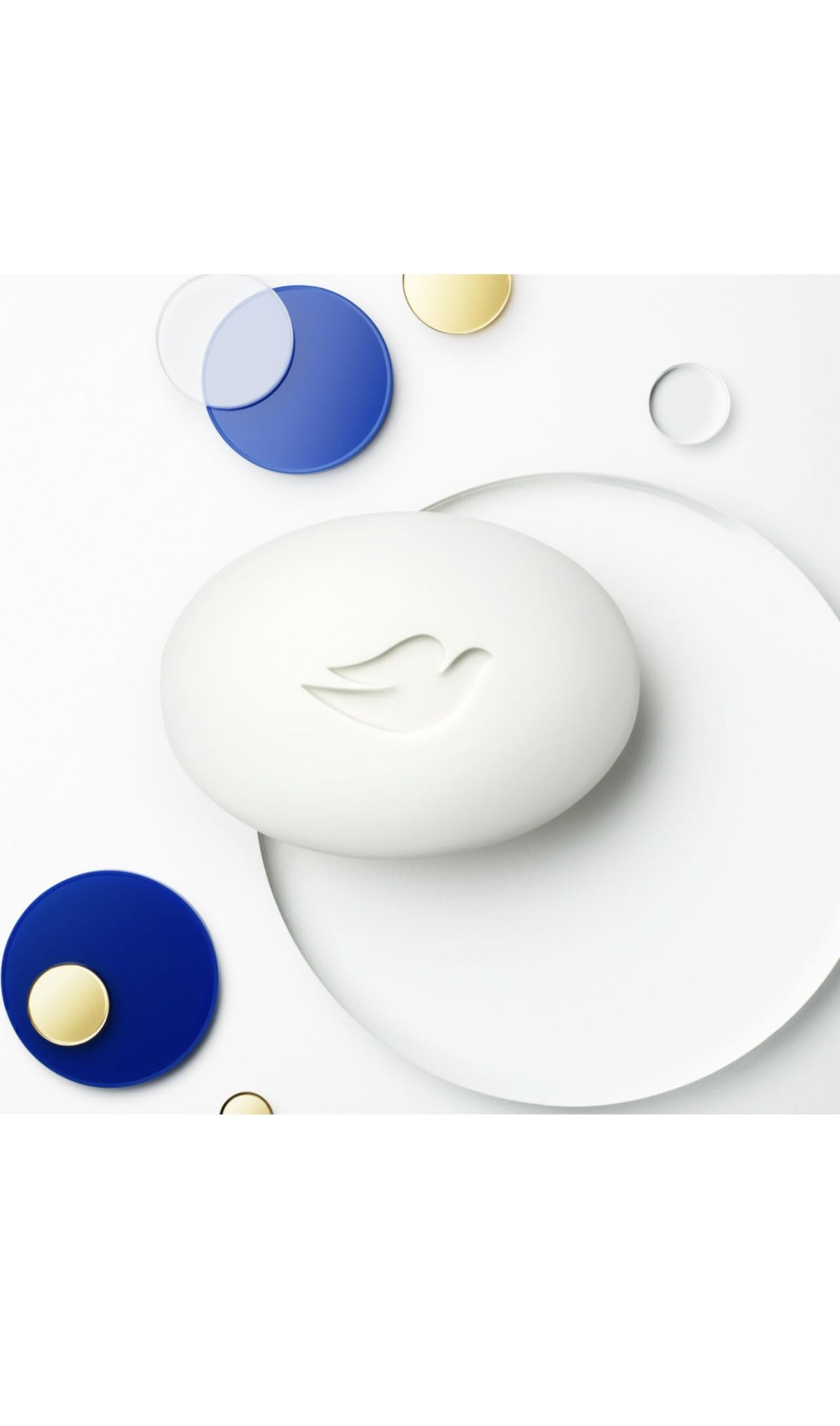 Dove moisturizing soap on display emphasizes moisture