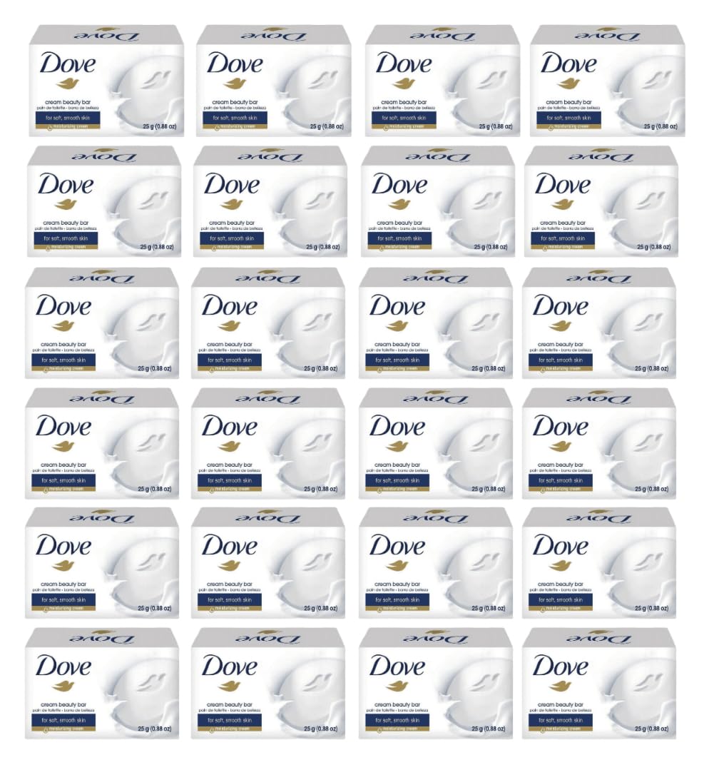Dove barra crema belleza 25 g, tamaño de viaje, ideal para cuidado diario.