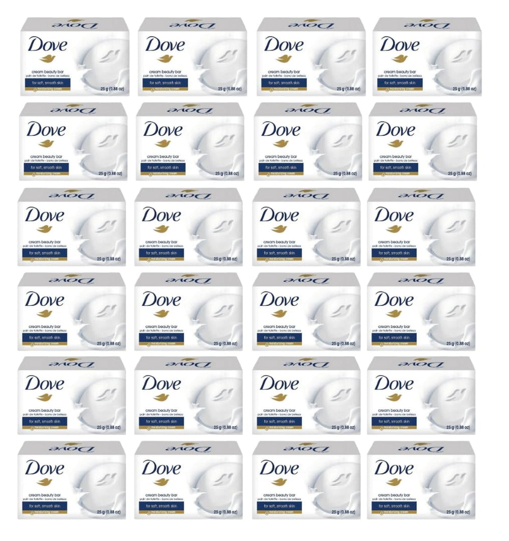 Dove barra crema belleza 25 g, tamaño de viaje, ideal para cuidado diario.