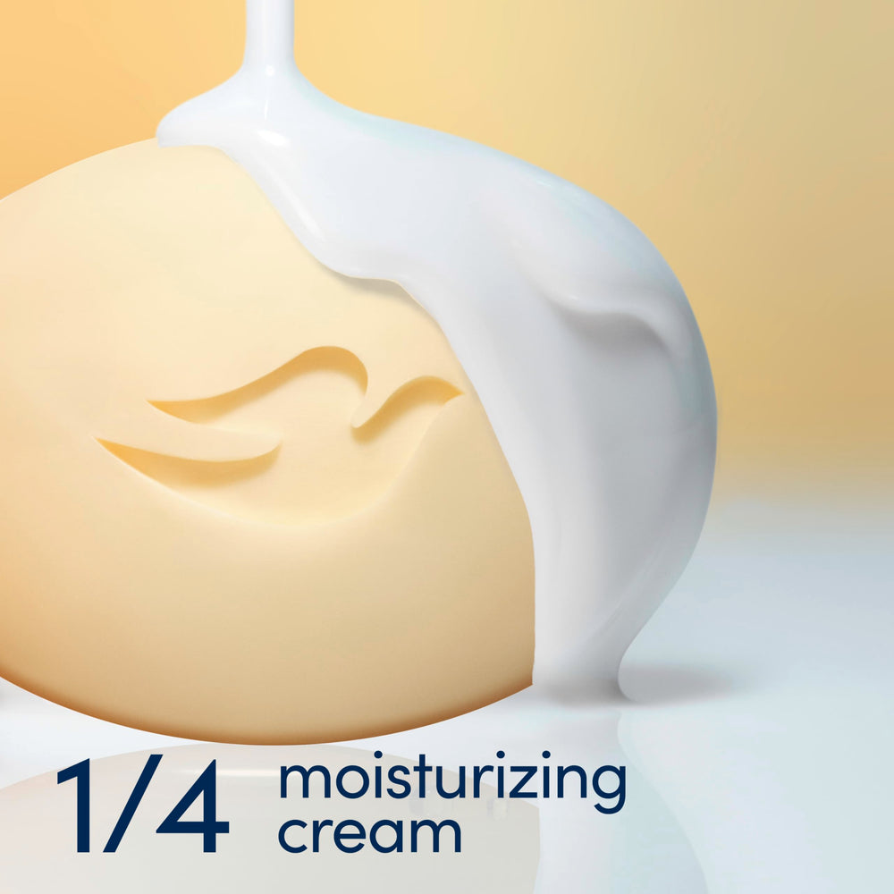Dove Barra de Belleza Shea Manteca: aplicación fácil y rápida con doble función.