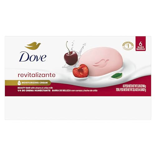 Dove Beauty Bar con textura cremosa para hidratación suave y duradera.