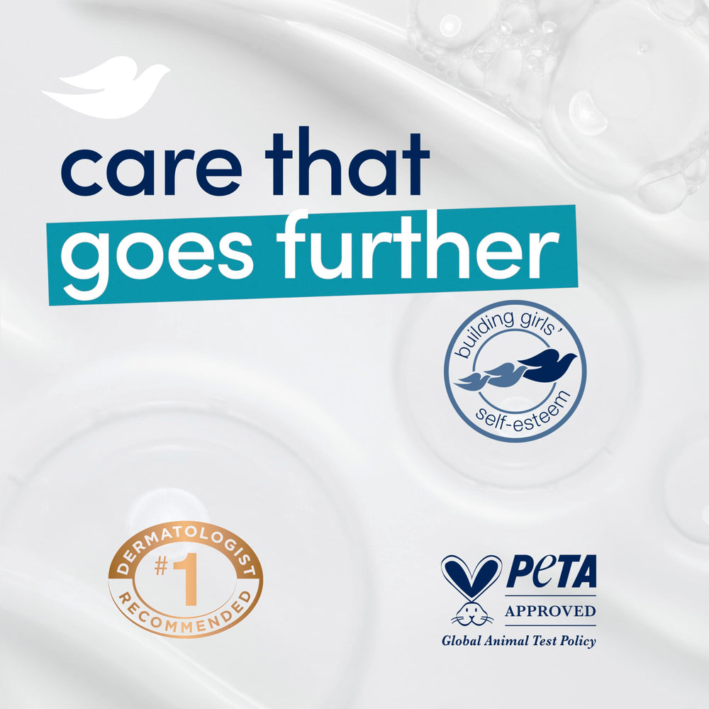 Dove producto libre de crueldad y certificado por PETA.