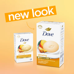 Dove Jabón equilibrio-pH para limpieza suave sin resecar la piel.