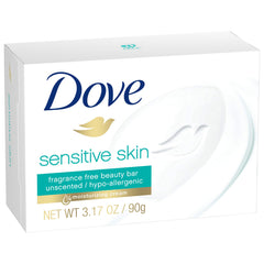 Dove Barra para lavado diario de cuerpo y manos suave.