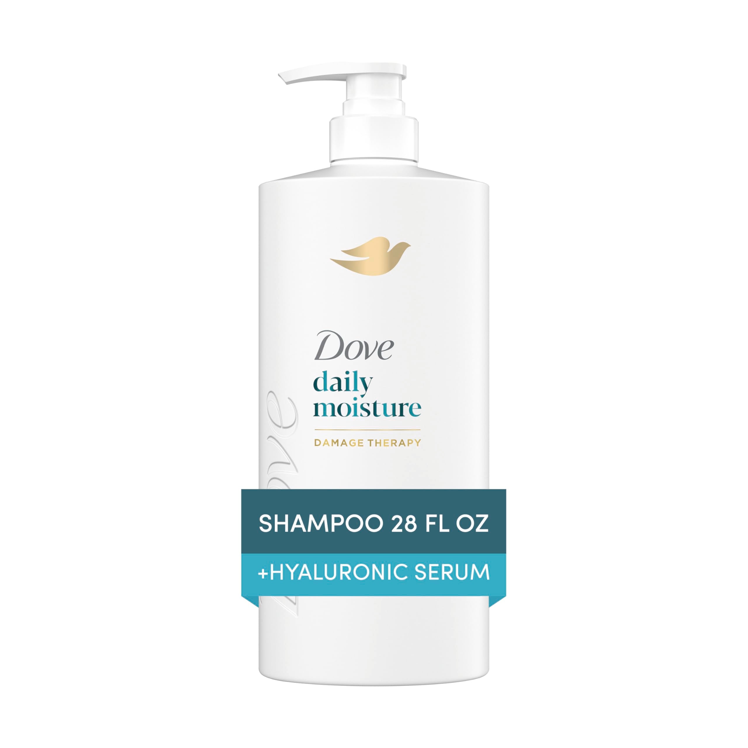 Dove Bio-Proteína en embalaje sugiere fortalecimiento y regeneración del cabello.