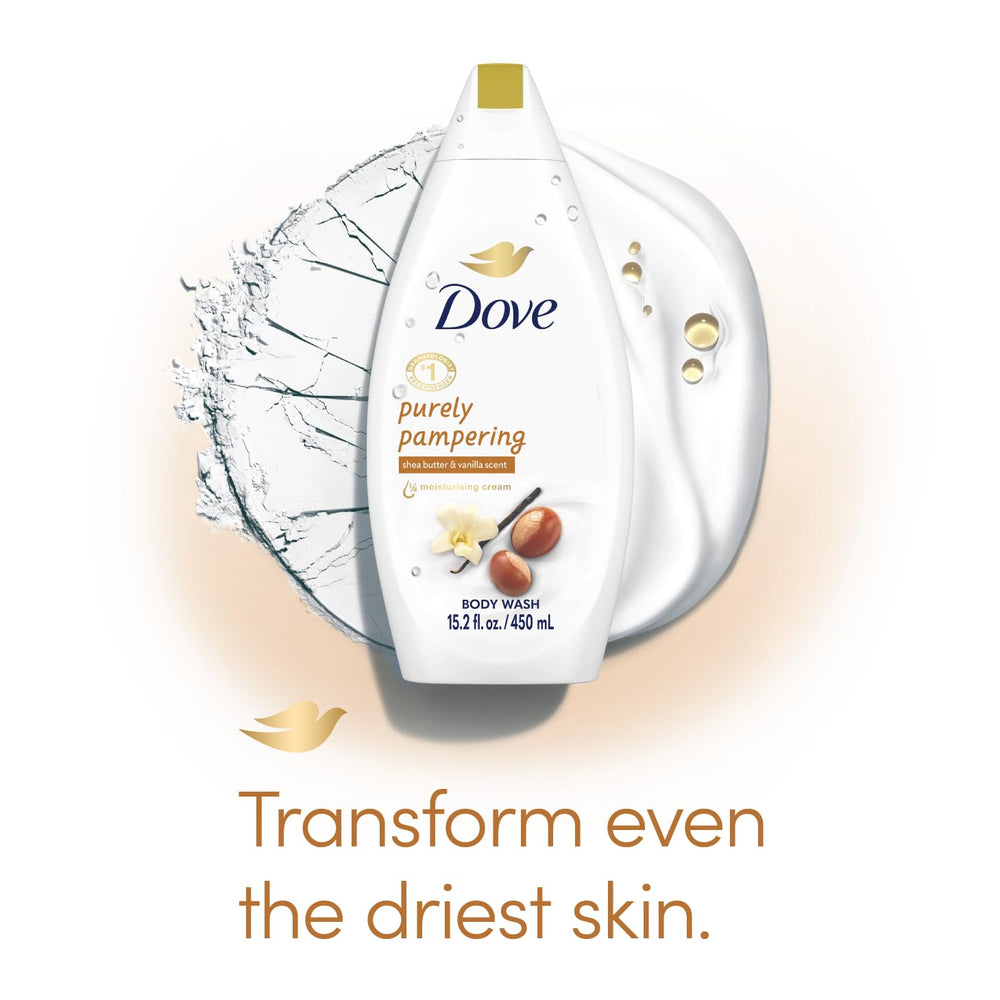 Dove body wash creamy lather in hand for daily moisturizing.