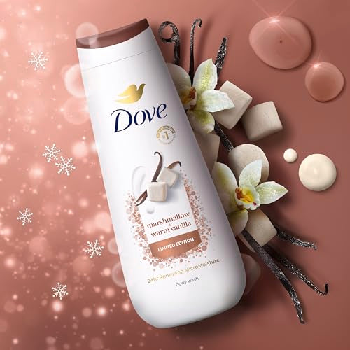 Dove logo and product focus reinforce trusted daily care.