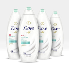 Dove body wash sensitive skin bottle front for daily gentle cleansing
