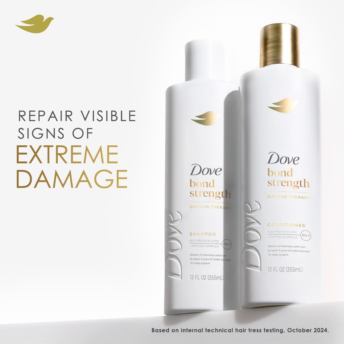 Dove Bond Strength Shampoo lather close-up showing cleansing action