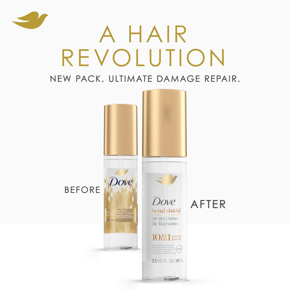 Dove Bond Strength Shampoo limpia profundamente cabello expuesto a químicos.