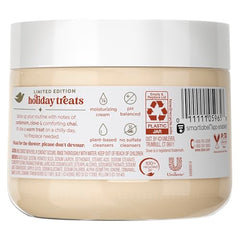 Dove Cinnamon Pumpkin Pie Scrub foaming lather for gentle exfoliation and hydration