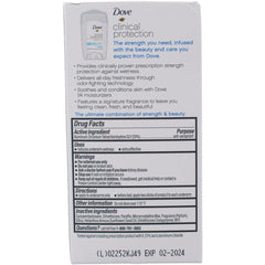 Dove Clinial Original Clean cap close-up showing a secure seal for travel.