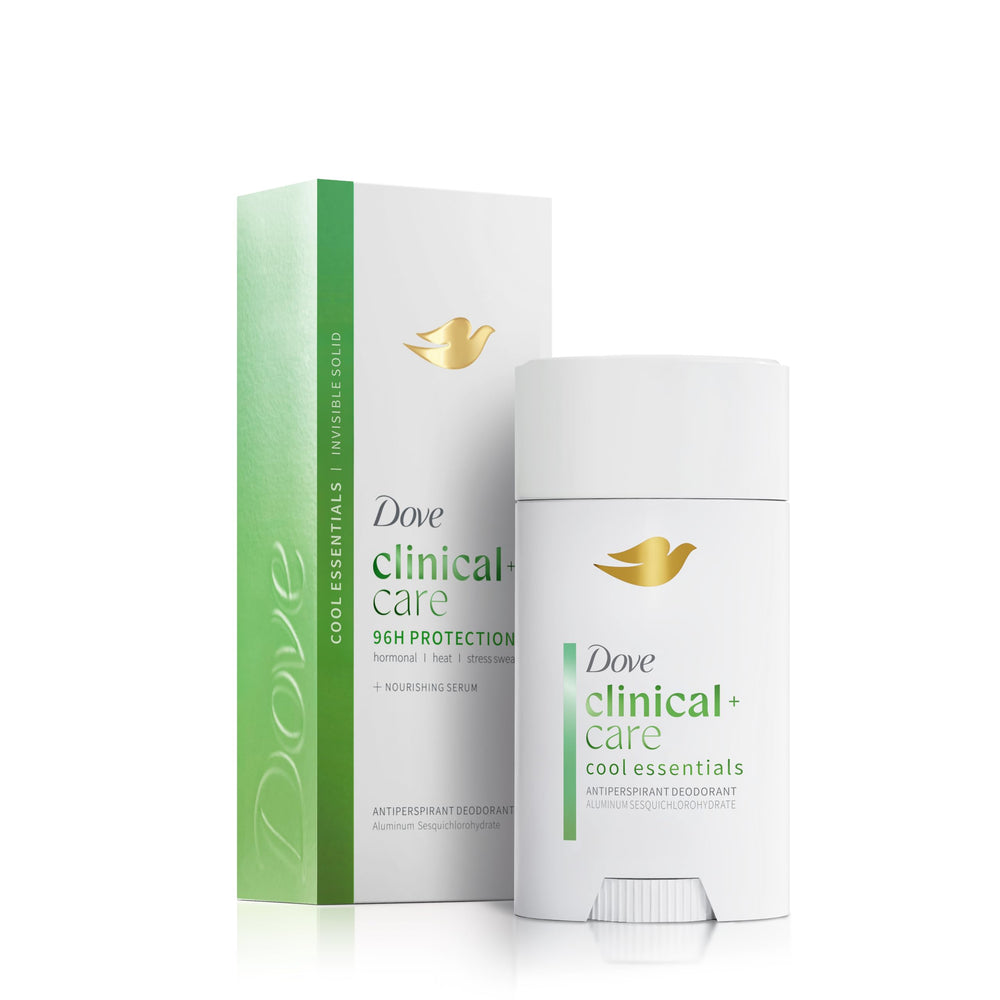 Dove Clinical Care antitranspirante invisible, barra frontal, protección 3x para días ocupados