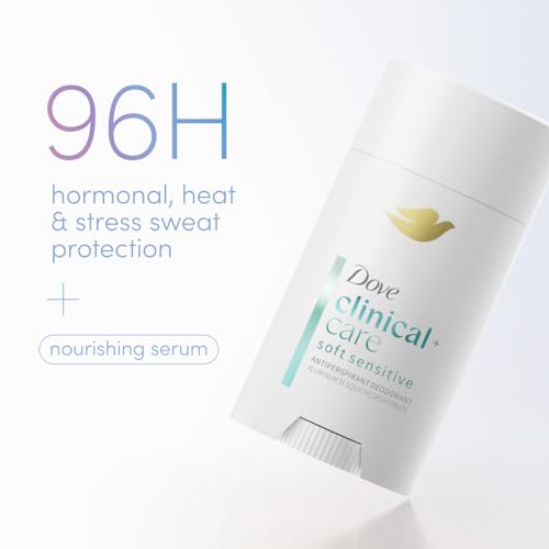 Desodorante Dove Clinical + Care barra invisible listo para aplicar bajo axilas.