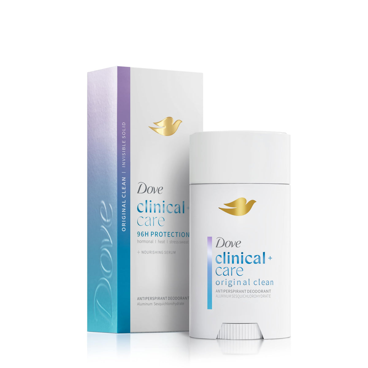 Dove Clinical + Care desodorante invisible en barra para axilas, protección diaria