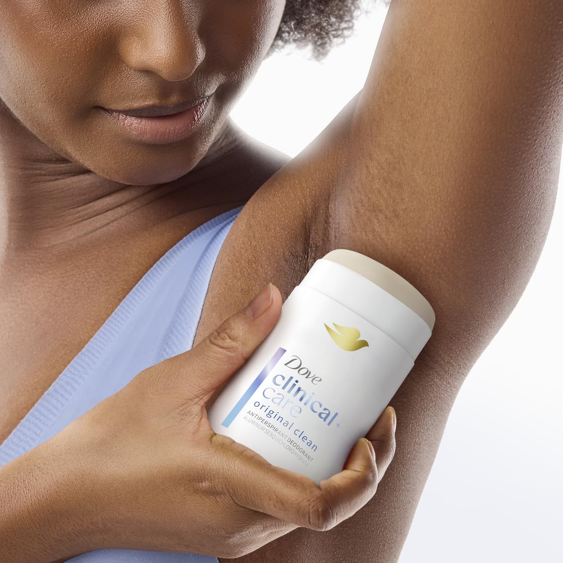Dove Clinical Care suero nutritivo al 7% protege la piel de axilas