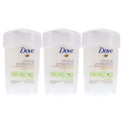 Dove Clinical Protection Cool Essentials deodorant tube shown from the front for daily use.