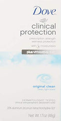 Dove Clinical Protection Original Clean packaging shown for daily use.