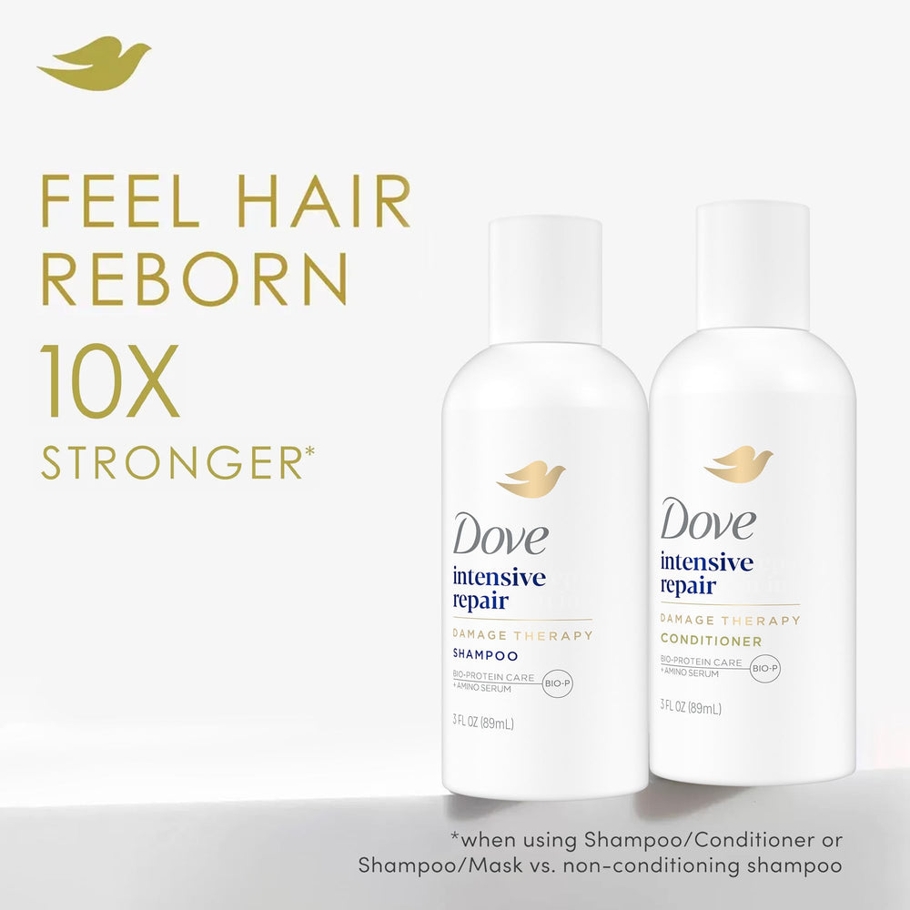 Dove acondicionador con fórmula de nutrición para reparación de cabello.