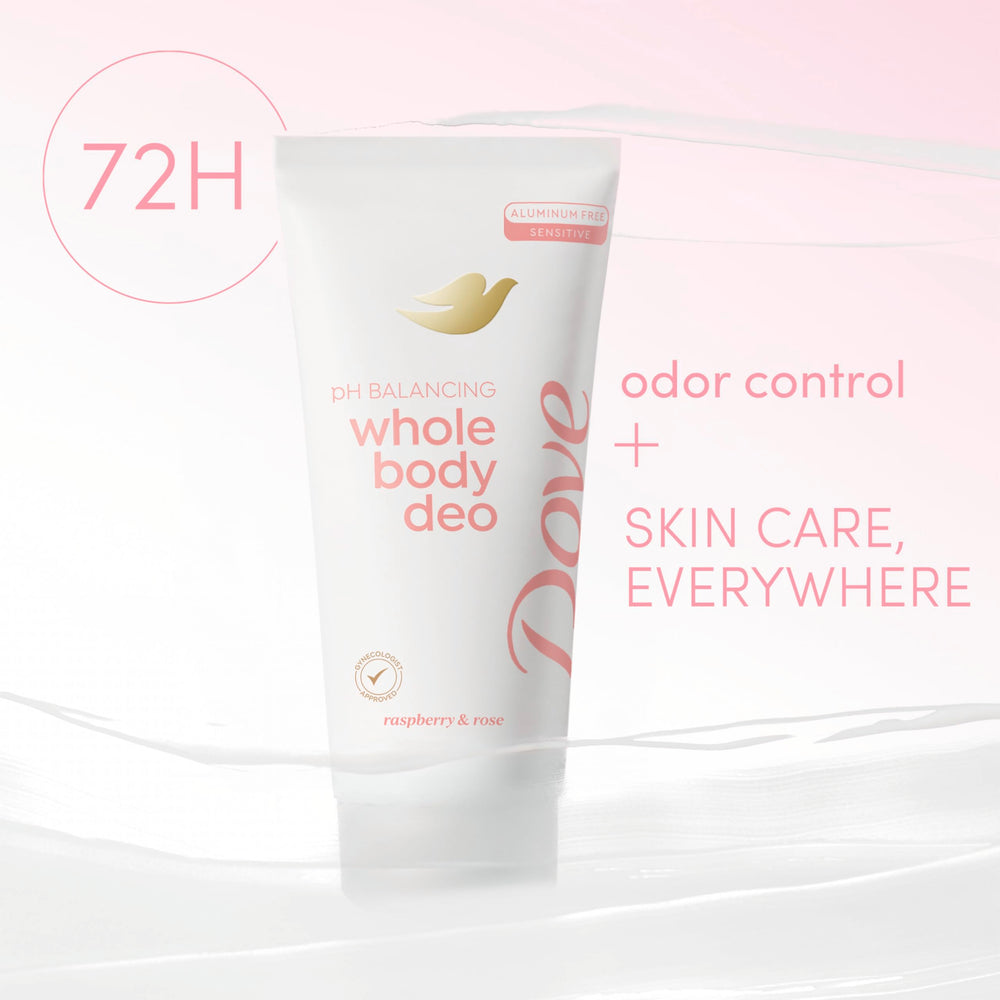 Desodorante crema invisible Dove con protección 72h para piel.