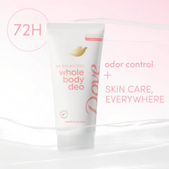 Desodorante crema invisible Dove con protección 72h para piel.