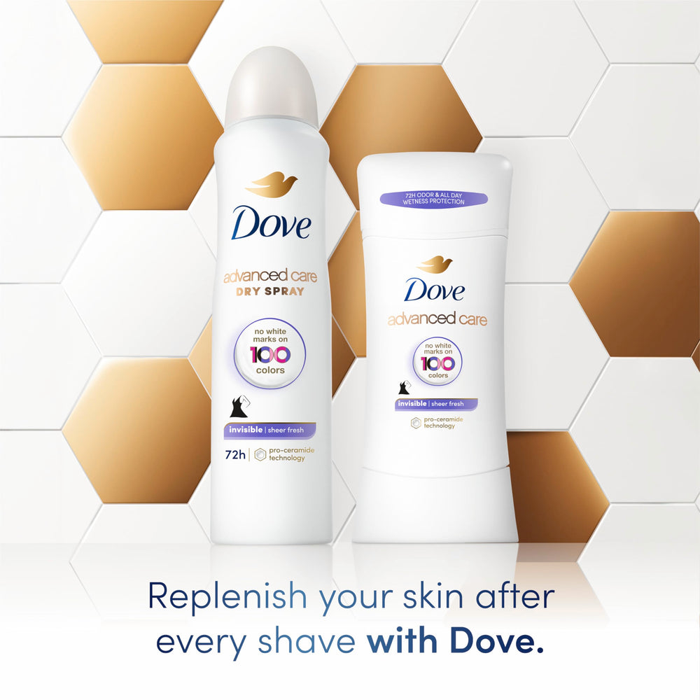 Dove Cuidado Avanzado Barra Fresco Transparente invisible: no deja manchas visibles