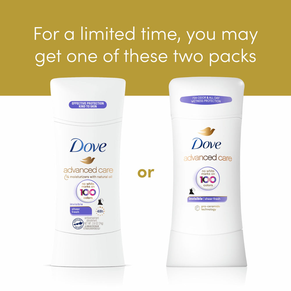 Dove Cuidado Avanzado Barra Fresco Transparente: se seca rápido