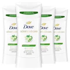 Dove Cuidado Avanzado Refrescante Barra Desodorante 4 Unidades para uso diario
