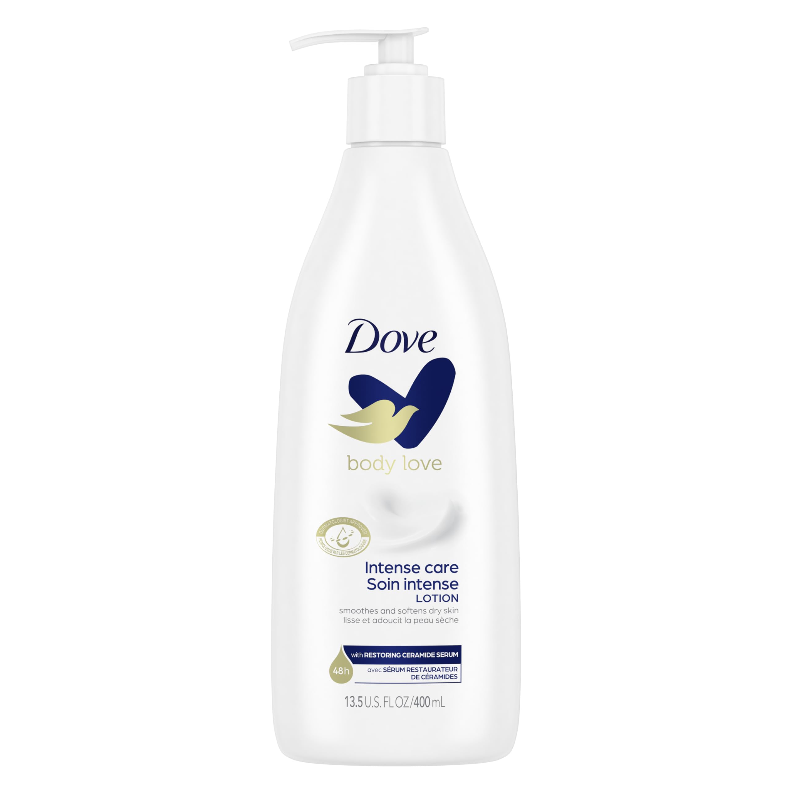 Dove crema corporal de cuidado intenso con ceramidas para hidratación prolongada