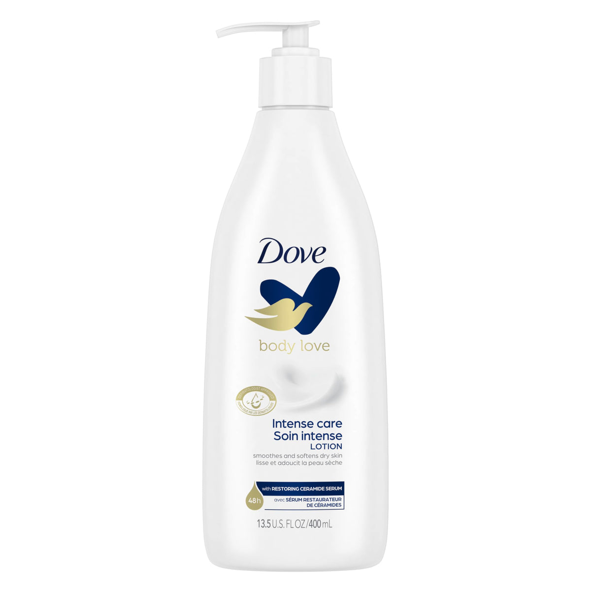Dove crema corporal de cuidado intenso con ceramidas para hidratación prolongada