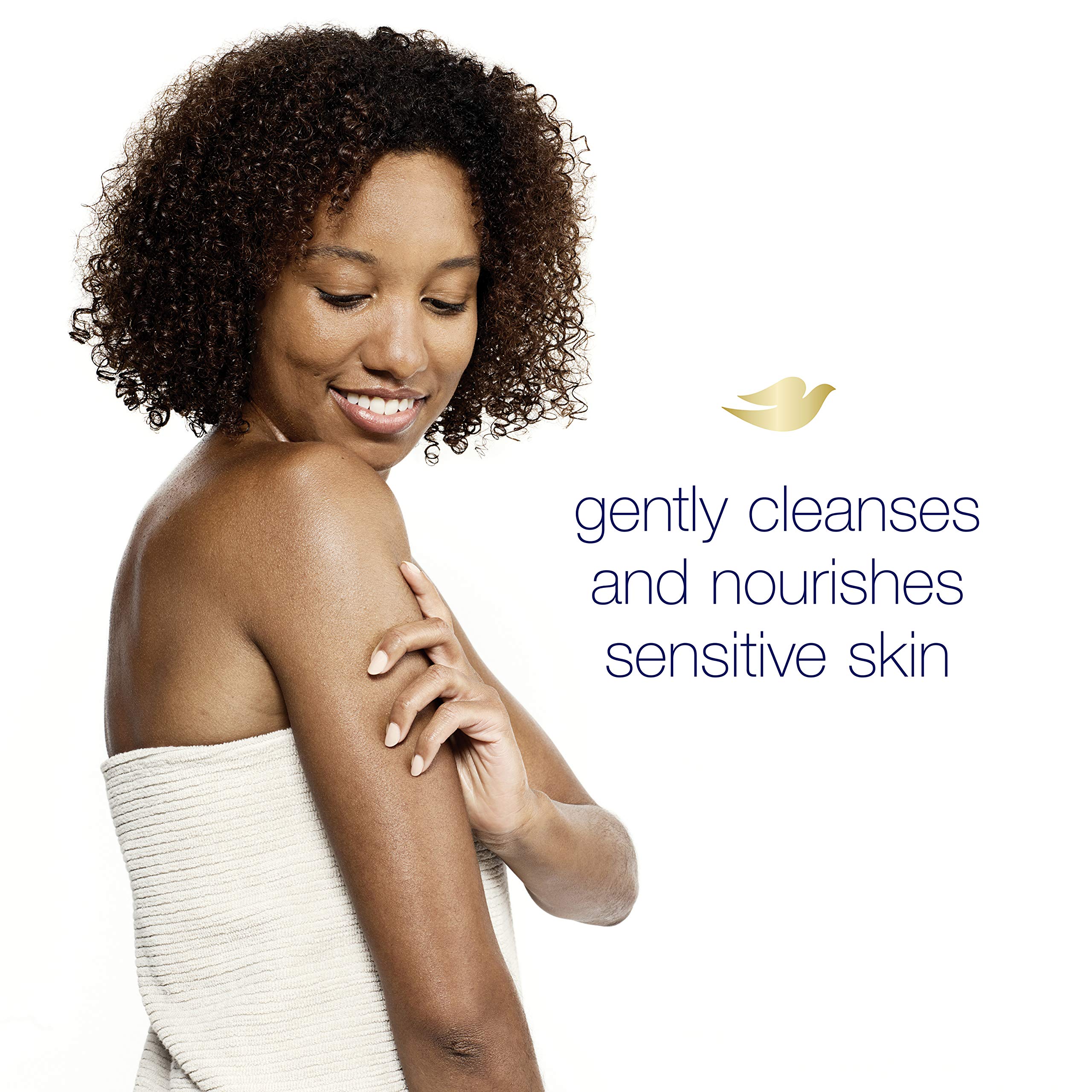 Dove daily shower scene illustrating approachable cleansing routine.
