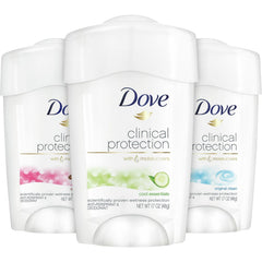 Dove Clinical Protection Cool Essentials stick with long-lasting odor protection.