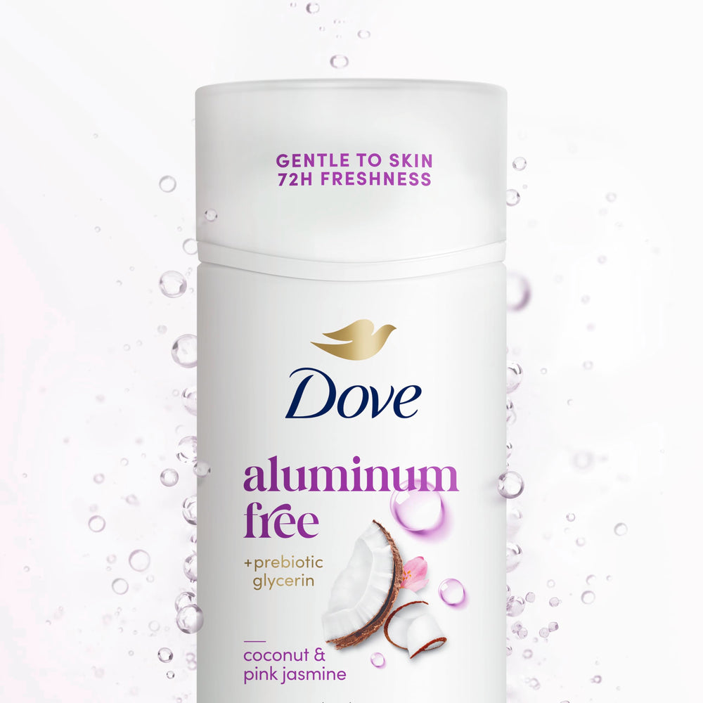 Dove Smooth Glide Deodorant Stick shows no visible residue after application.