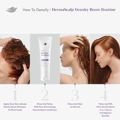 Dove Derma Scalp Density Boost: producto vegano libre de crueldad para el cuidado diario.