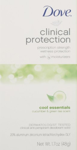 Dove Protección Clínica: aplicación en la axila para protección antitranspirante duradera.