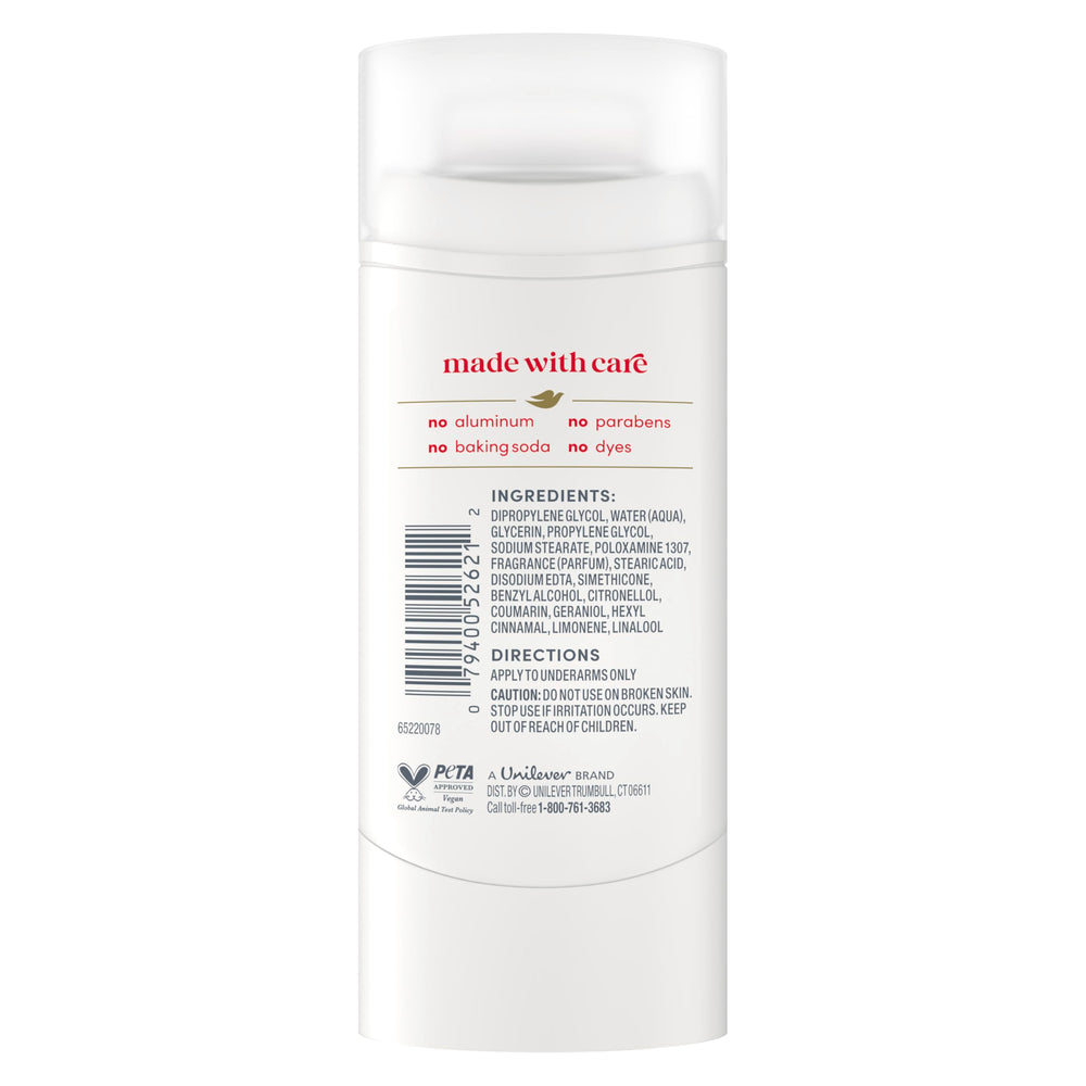 Dove Barra Berry Spritz, aplicación suave para axilas sensibles