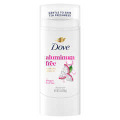 Dove Desodorante barra Dragon Fruit Fizz, aplicación suave para piel confortable.
