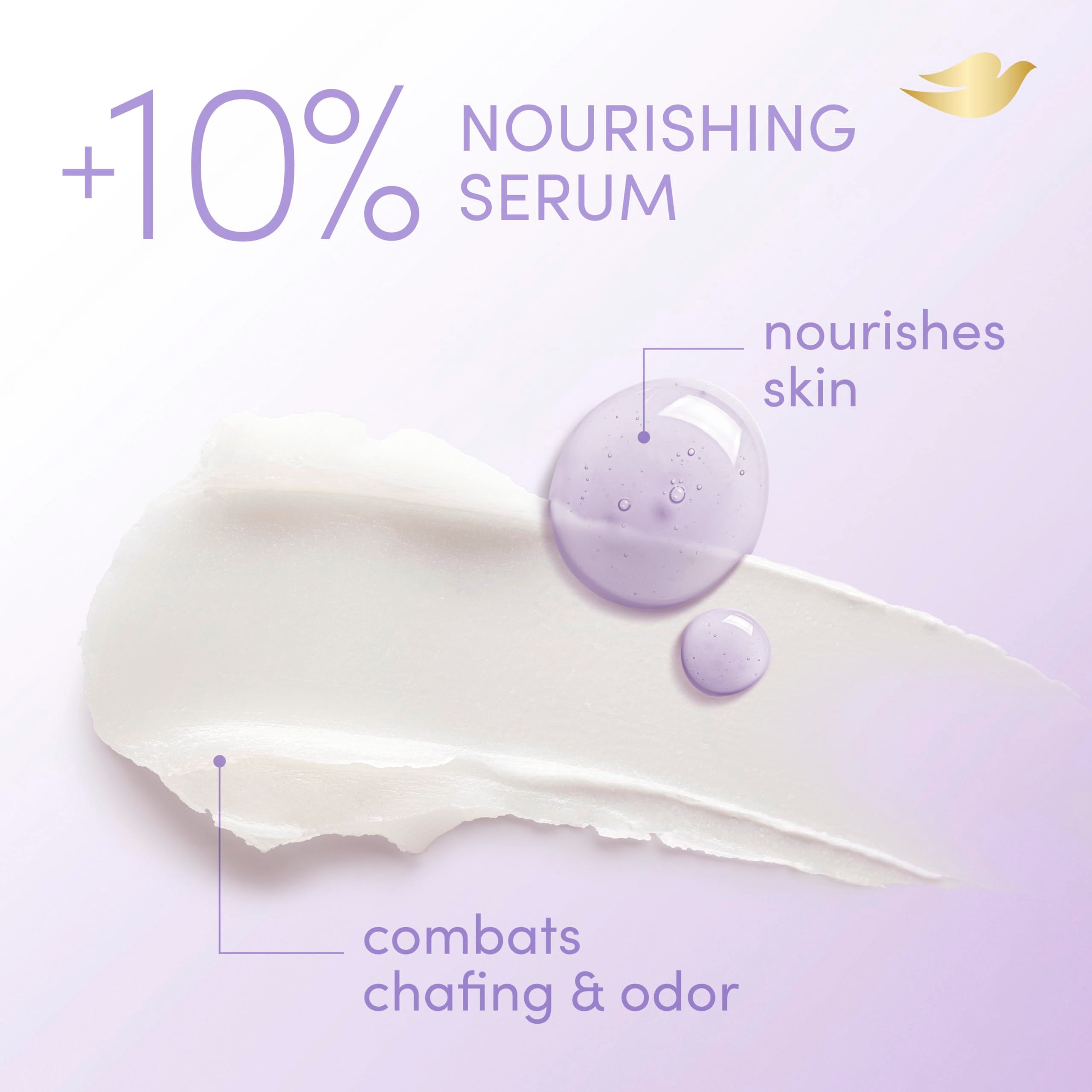 Dove Desodorante Coco Vainilla aplicación suave con aroma tropical.