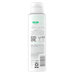 Dove desodorante corporal spray invisible, frescura duradera sin manchas.